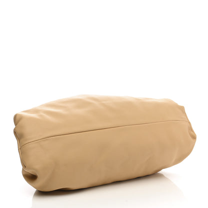 Bottega Veneta Smooth Butter Calf The Pouch Oversized Clutch Almond 4 of 9