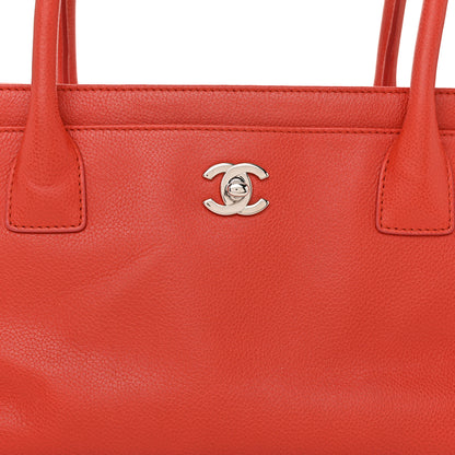Chanel Calfskin Small Cerf Executive Shopper Tote Red 8 of 11