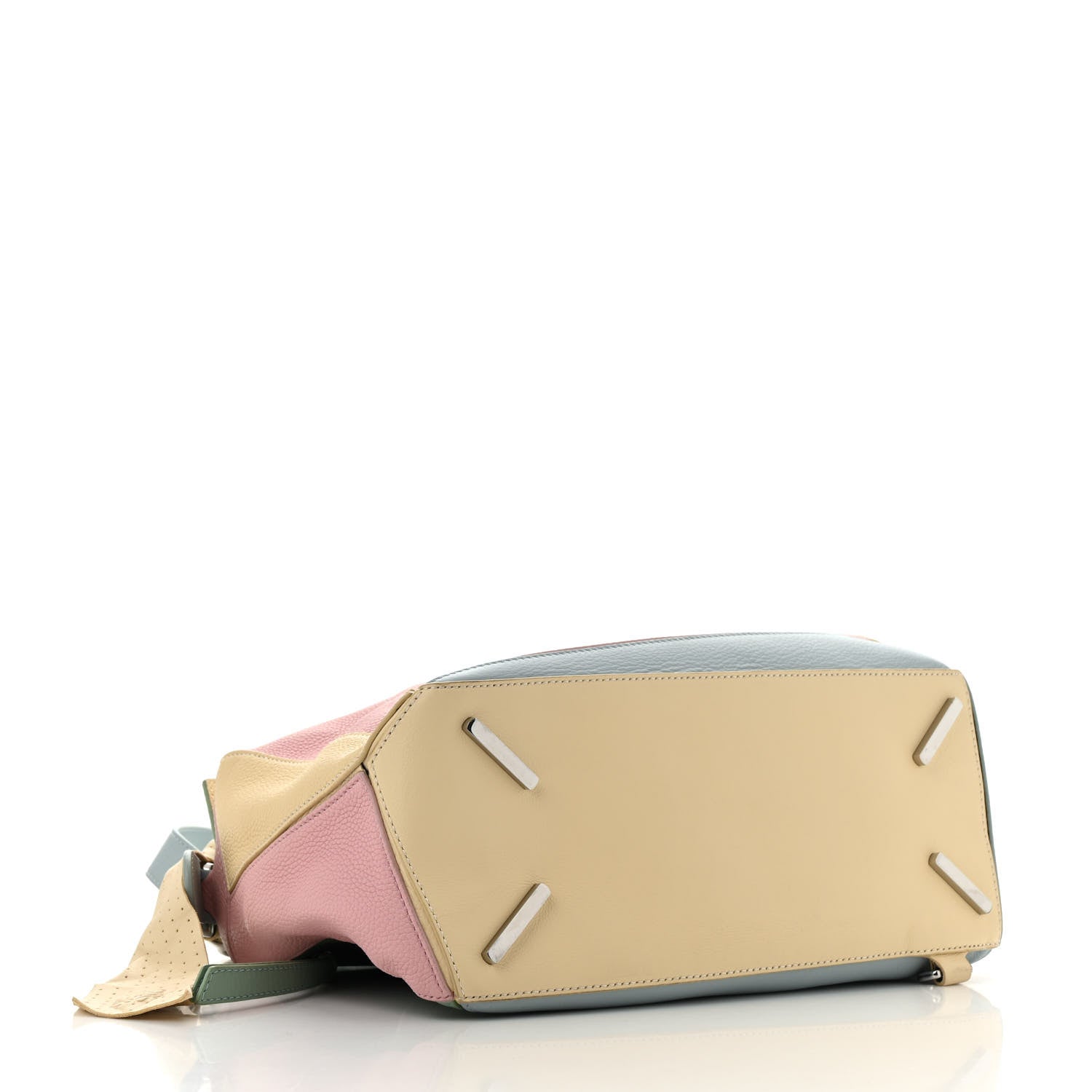 Loewe Calfskin Colorblock Medium Wrapped Handle Puzzle Bag Pink Multicolor 4 of 16