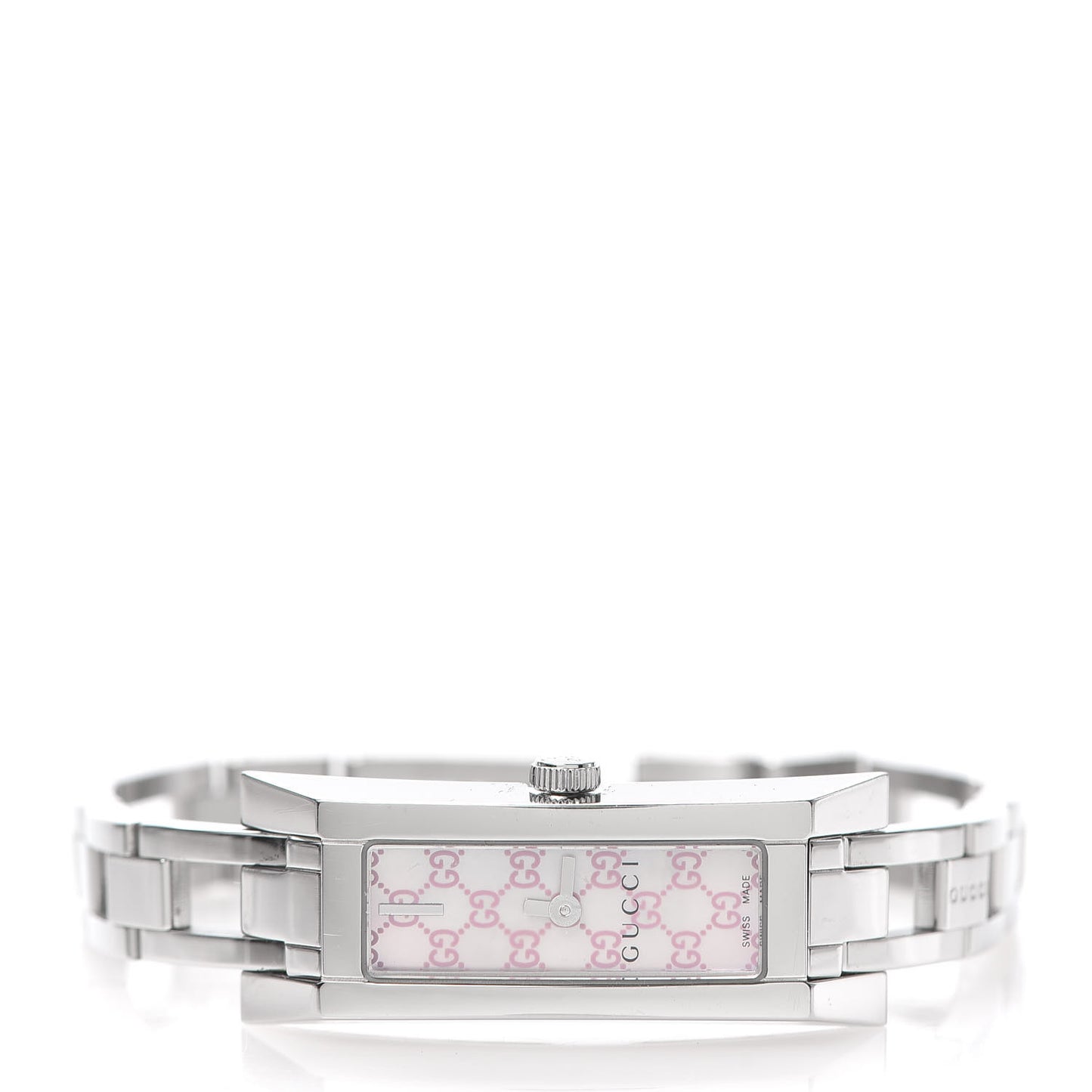 Stainless Steel Pink Mother of Pearl 14mm 110 G-Link Quartz Watch