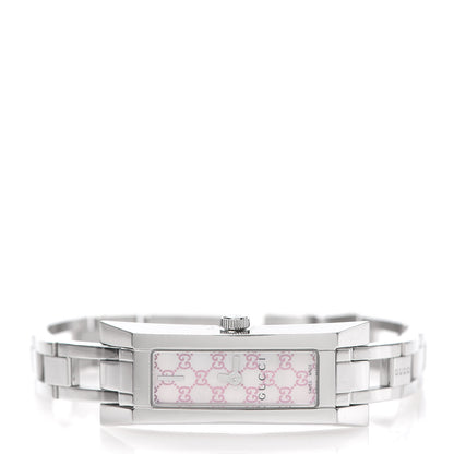 Gucci Stainless Steel Pink Mother of Pearl 14mm 110 G-Link Quartz Watch 3 of 7