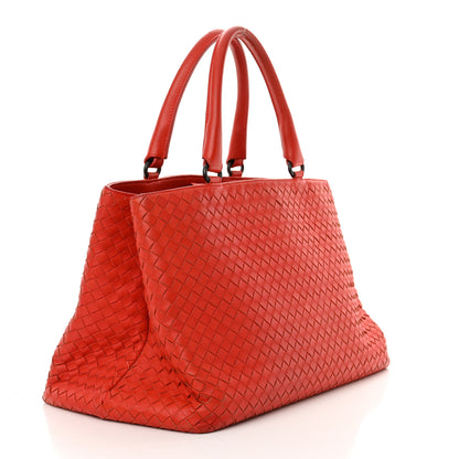 Bottega Veneta Nappa Intrecciato Milano Tote Orange 4 of 19