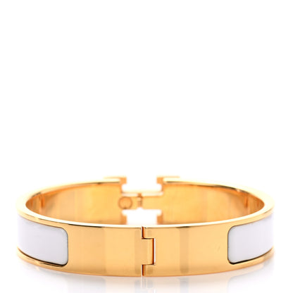 Hermes Enamel Narrow Clic Clac H Bracelet PM White 3 of 6