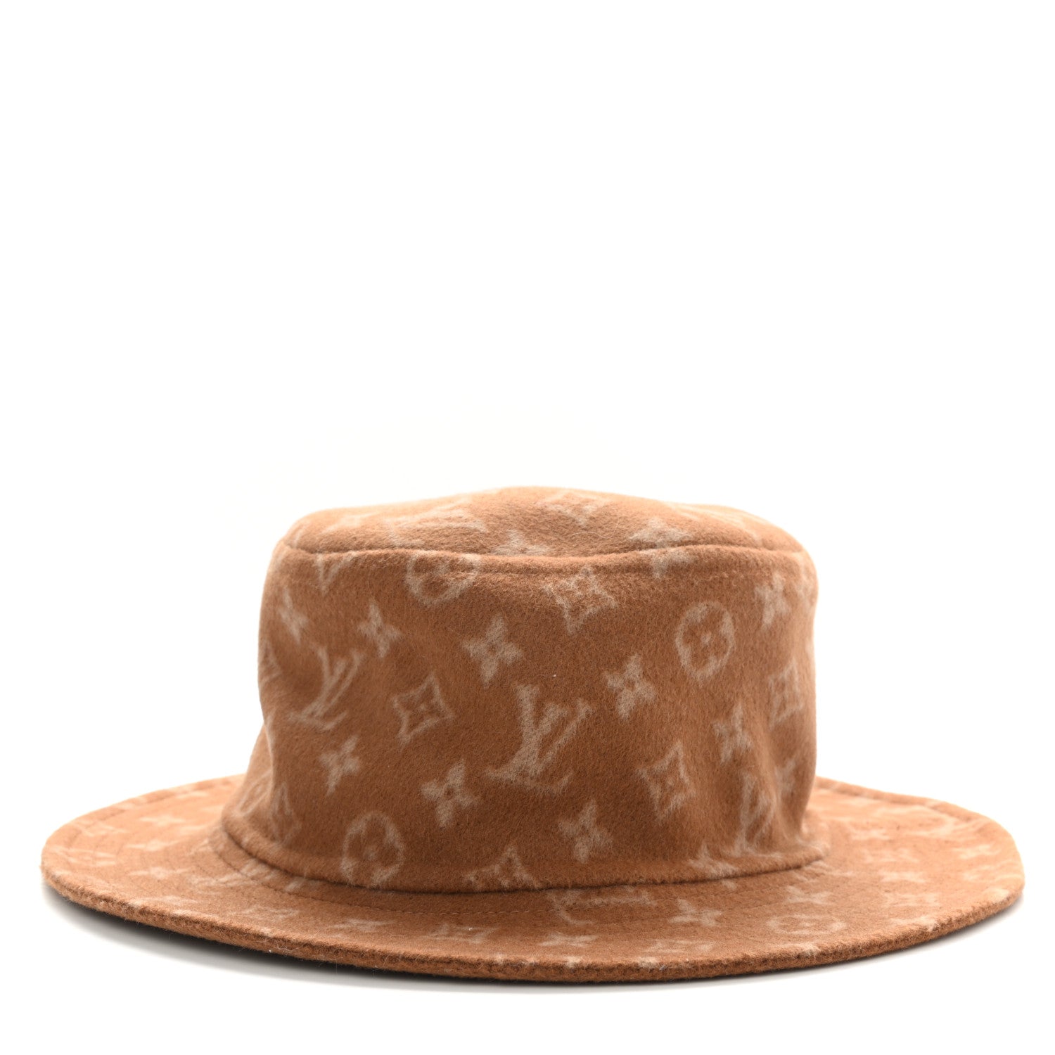 Louis Vuitton Wool Monogram Carry On Bob Bucket Hat S Beige 4 of 8