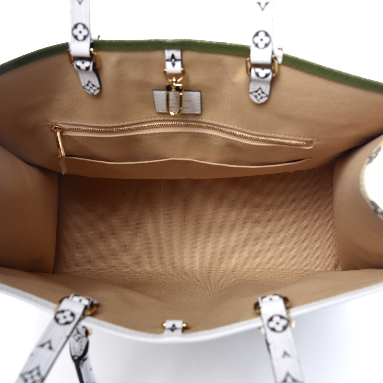 Louis Vuitton Monogram Giant Onthego GM Kaki Beige 8 of 11
