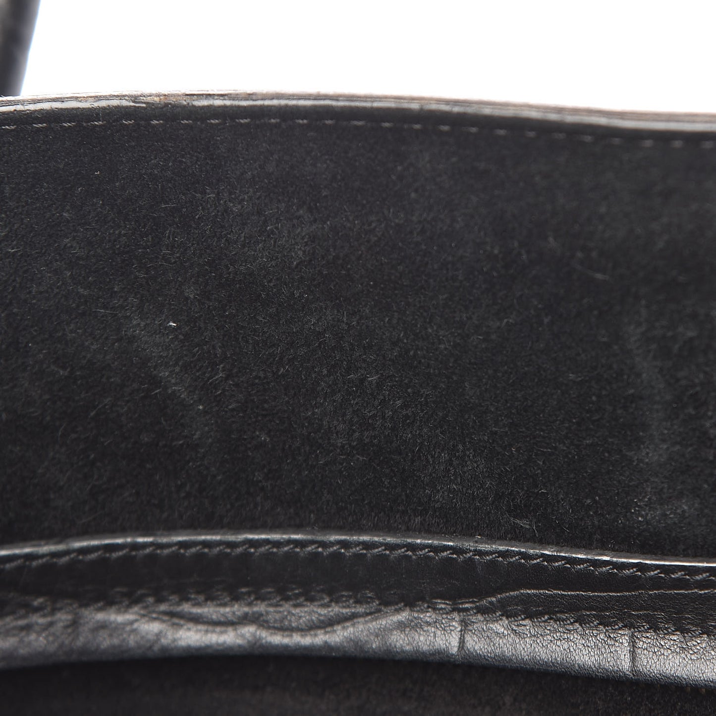 Crocodile Embossed Calfskin Medium Phantom Luggage Black