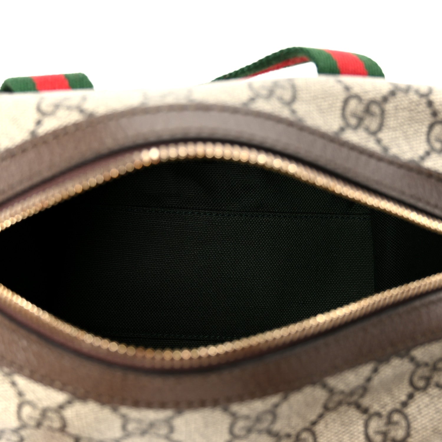 Gucci GG Supreme Web Mini GG Top Handle Bag Beige Ebony New Acero 5 of 11