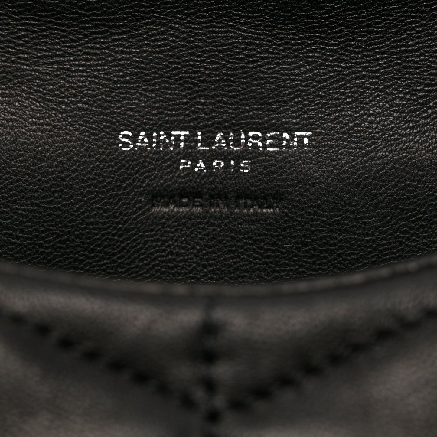 Lambskin Monogram Loulou Puffer Pouch Clutch Black