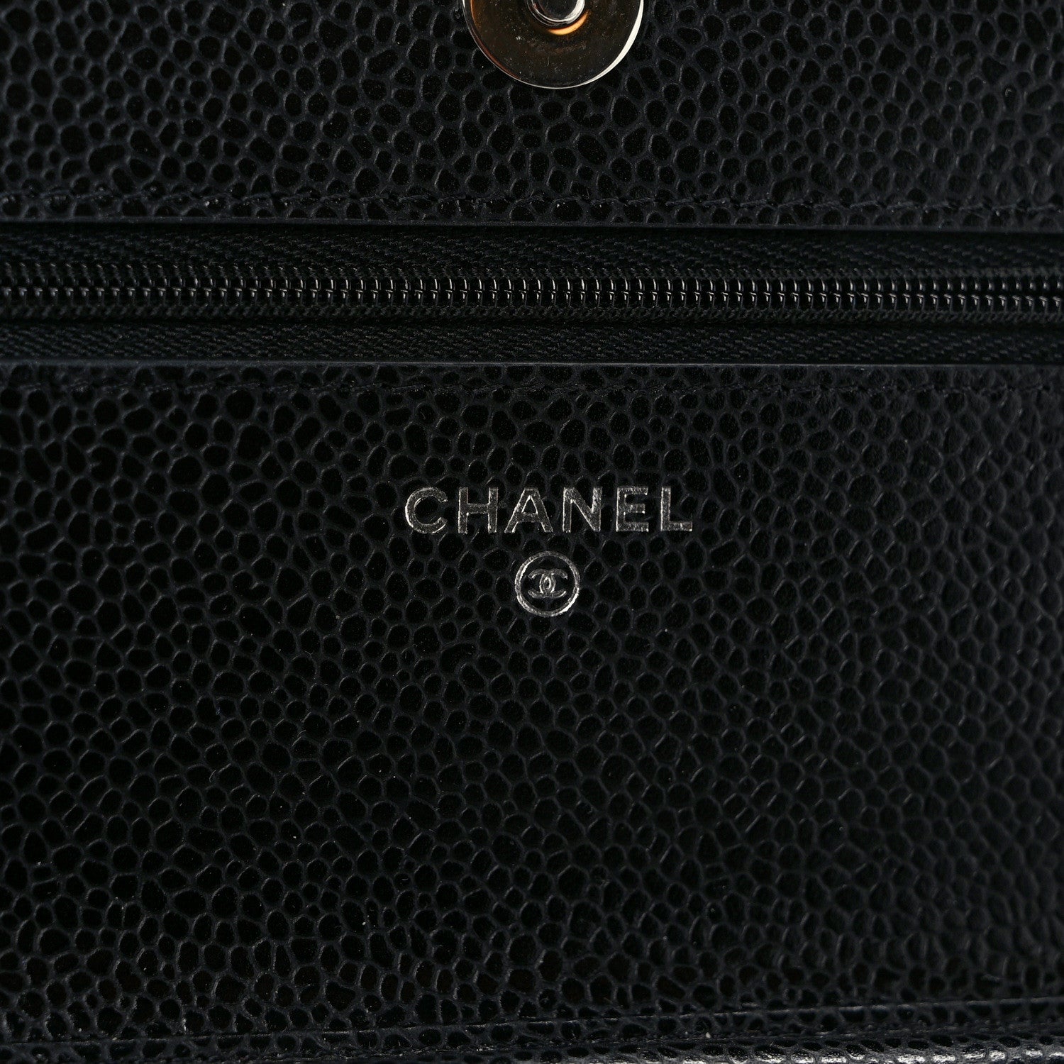 Chanel Caviar Quilted Wallet on Chain WOC Black 6 of 10