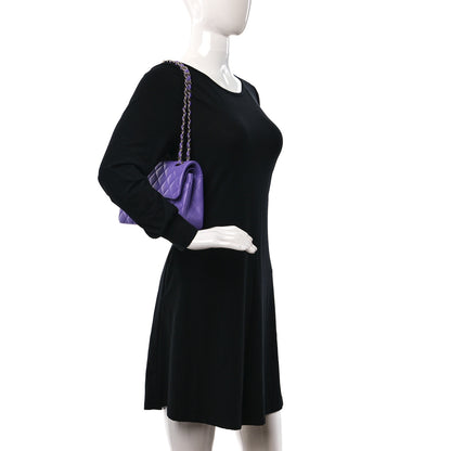 Chanel Caviar Quilted Small Double Flap Purple 3 of 9