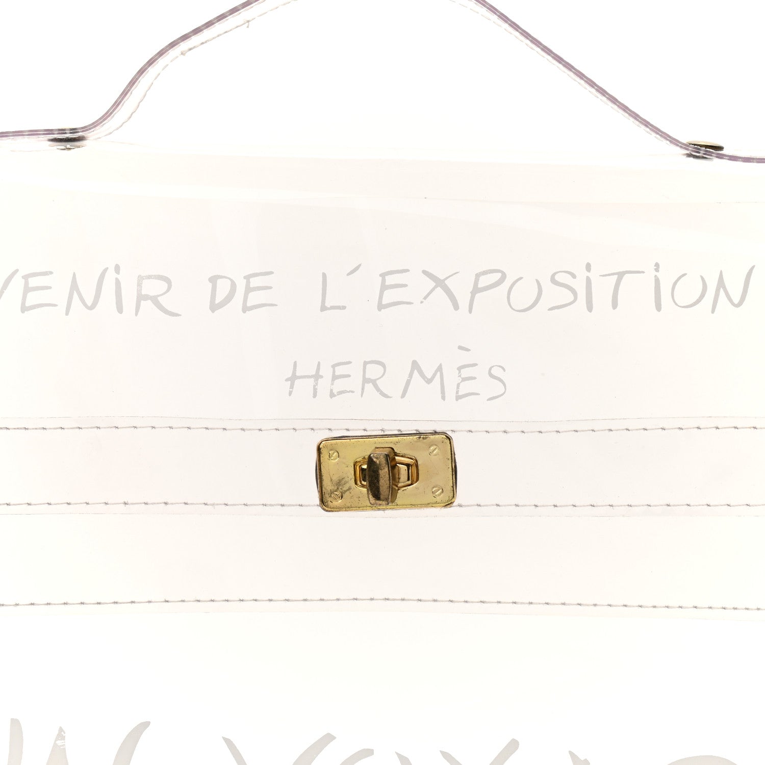 Hermes Vinyl Souvenir De L'Exposition Kelly Transparent 6 of 8