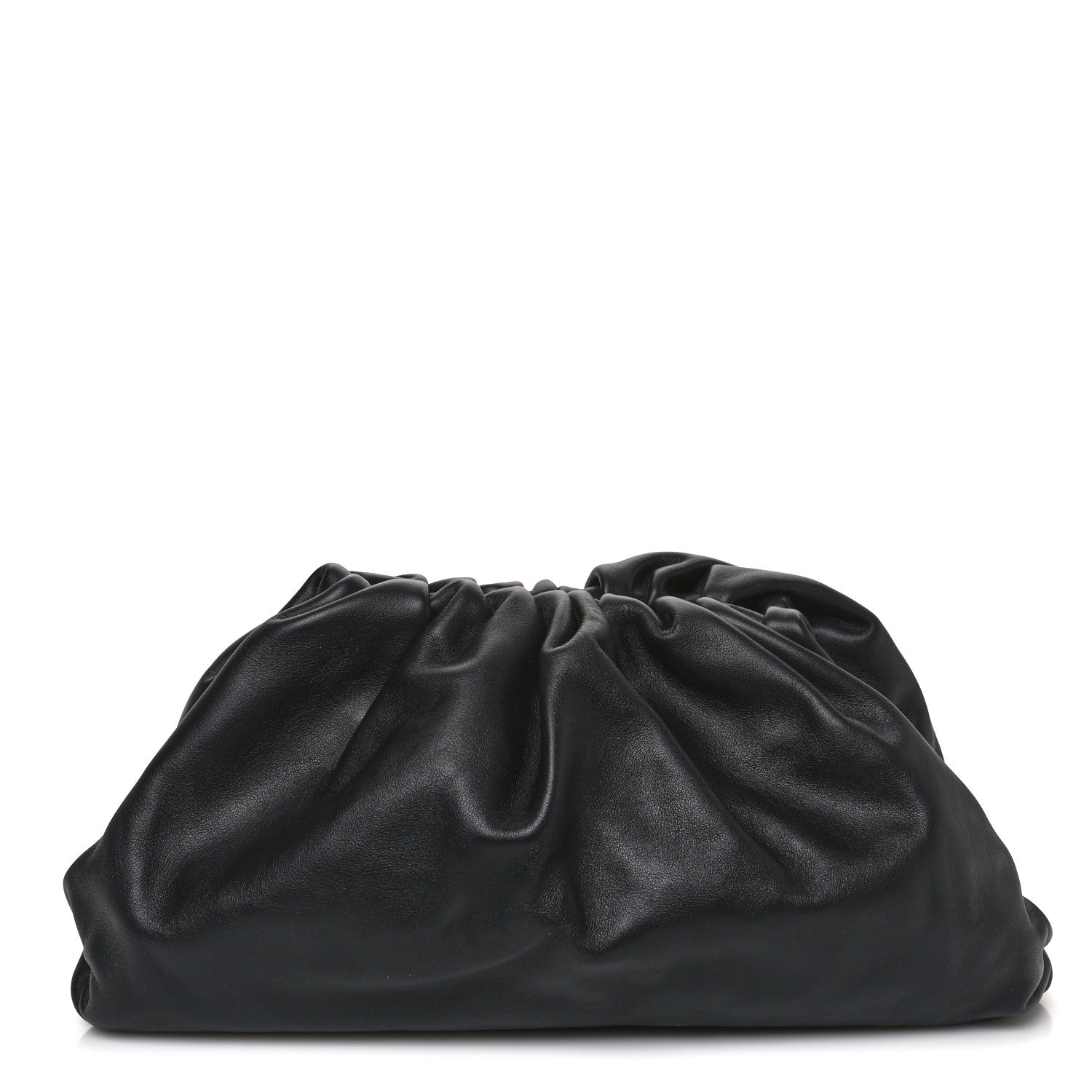 Bottega Veneta Smooth Butter Calf The Pouch Oversized Clutch Black 2 of 11