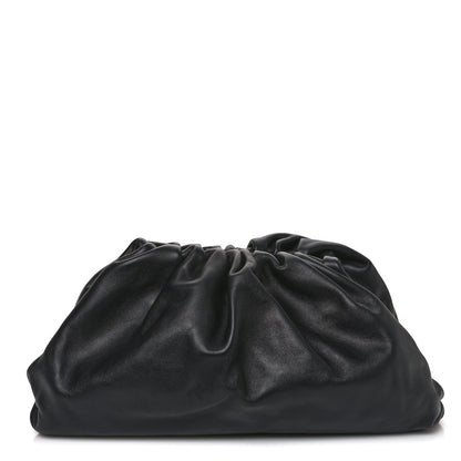Bottega Veneta Smooth Butter Calf The Pouch Oversized Clutch Black 2 of 11