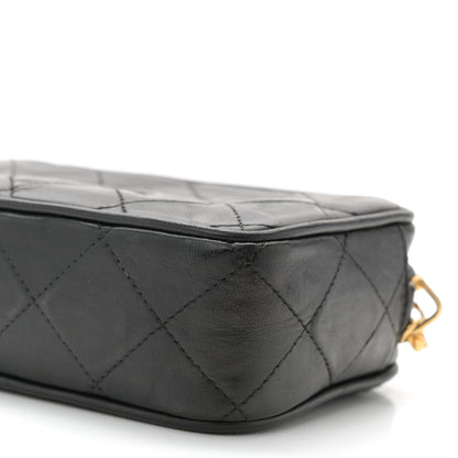 Chanel Lambskin Diamond Quilted   Camera Case Black 11 of 11