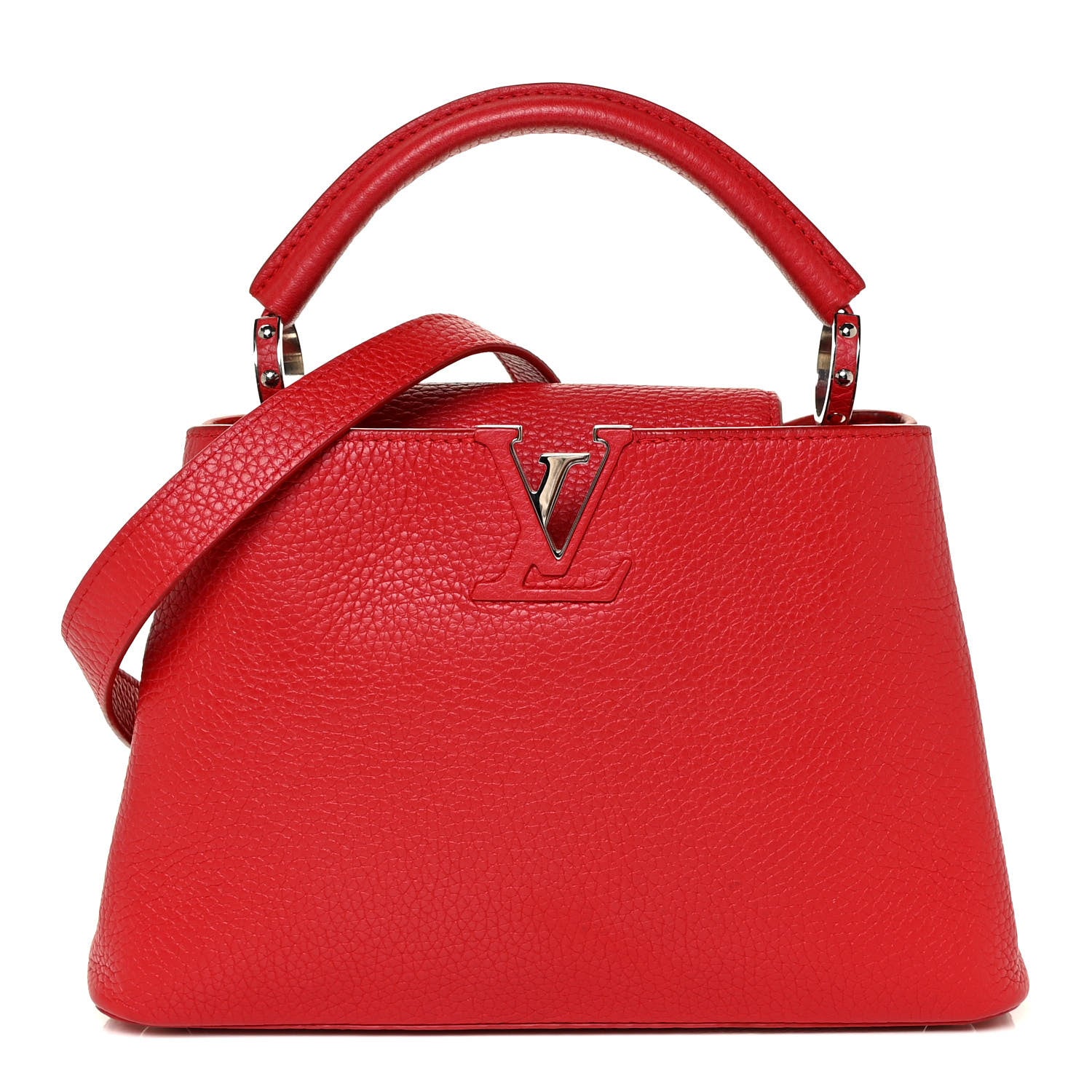 Louis Vuitton Taurillon Capucines BB Rubis 1 of 17