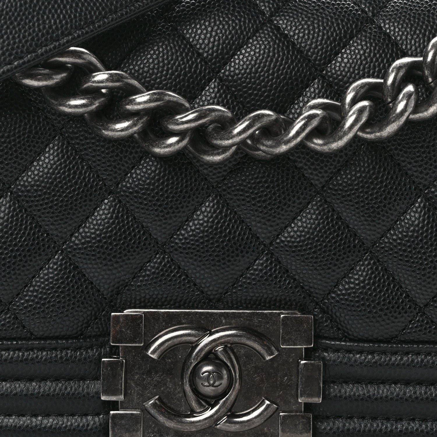 Chanel Caviar Quilted Small Boy Flap Black 8 of 12