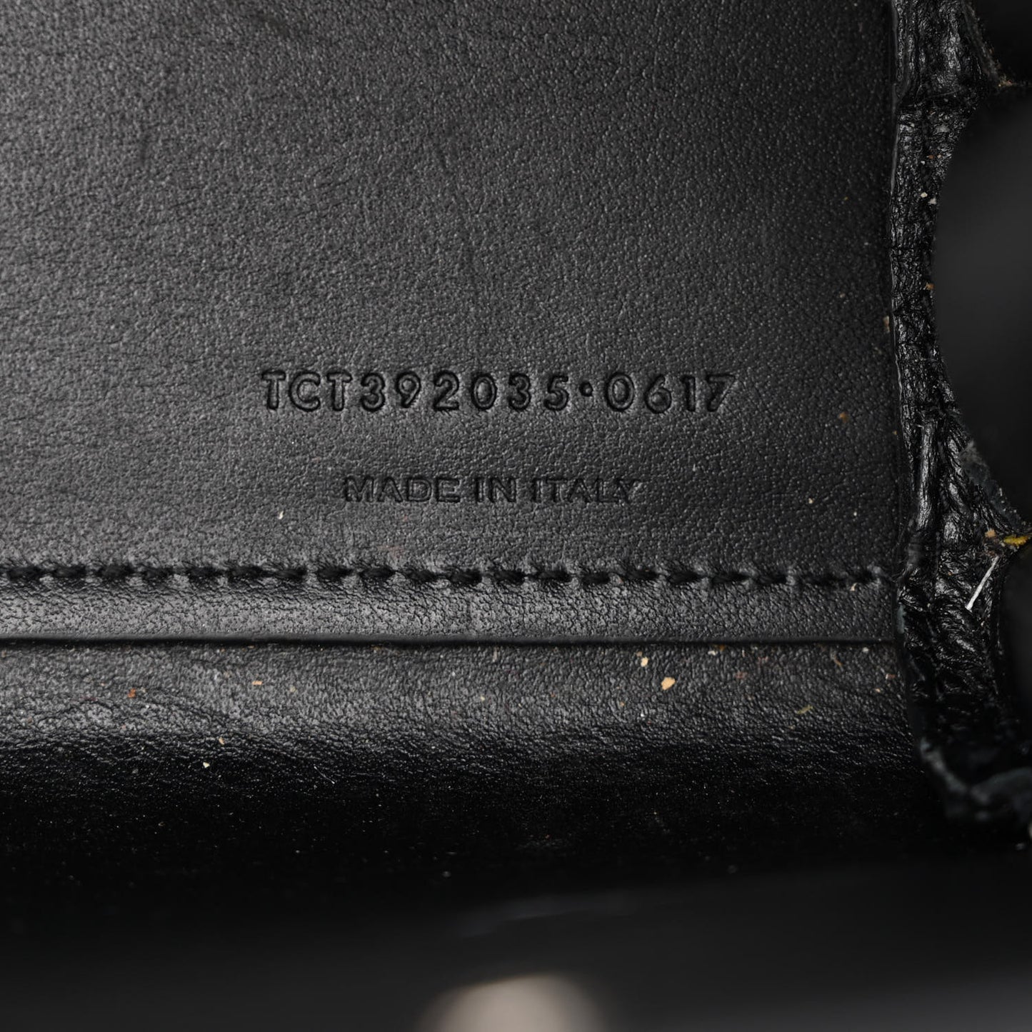 Calfskin Crocodile Embossed Nano Sac De Jour Black