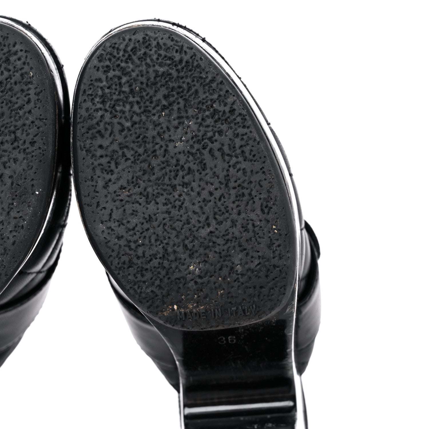 Chanel Lambskin Quilted CC Turn Lock Clogs 36 Black 7 of 16