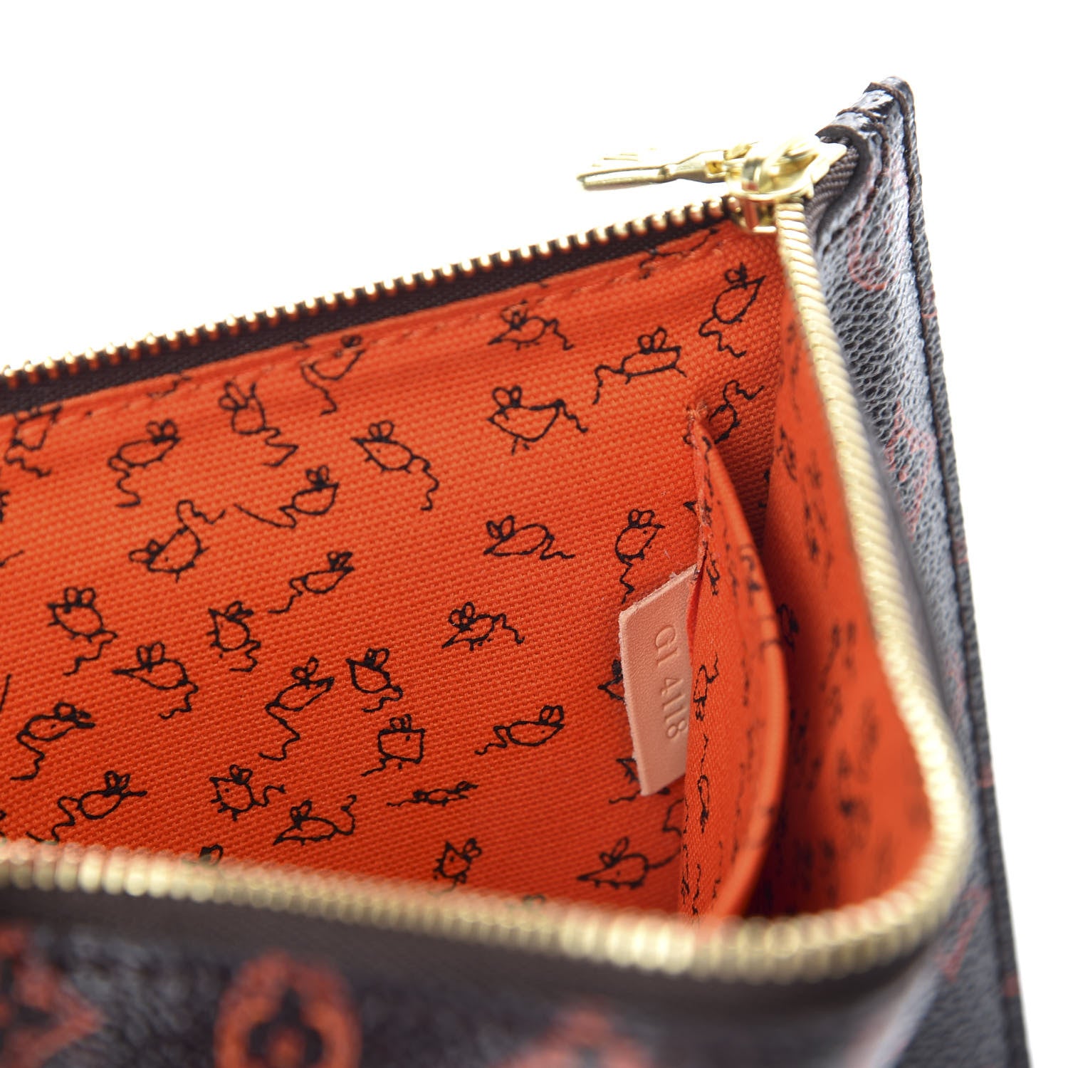 Louis Vuitton Catogram Neverfull MM GM Pochette Marron 7 of 7