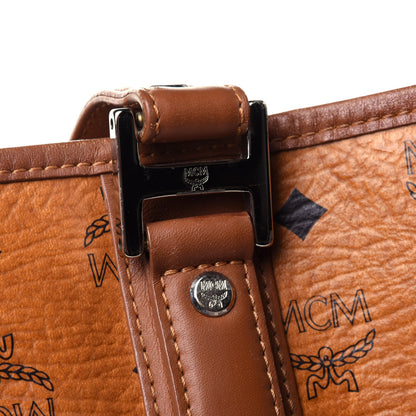 MCM Visetos Shopping Tote Cognac 10 of 10