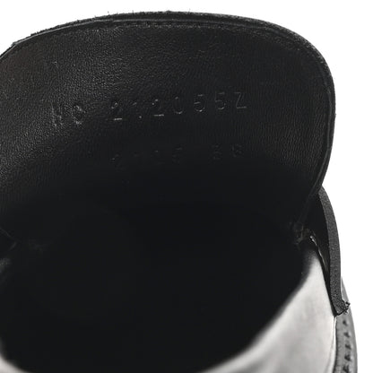 Hermes Calfskin Didi 70 Loafers 38 Black 9 of 9