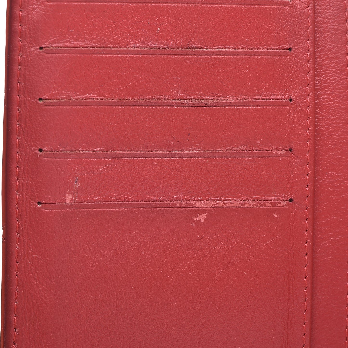 Patent Quilted Zip Pocket Wallet Coral