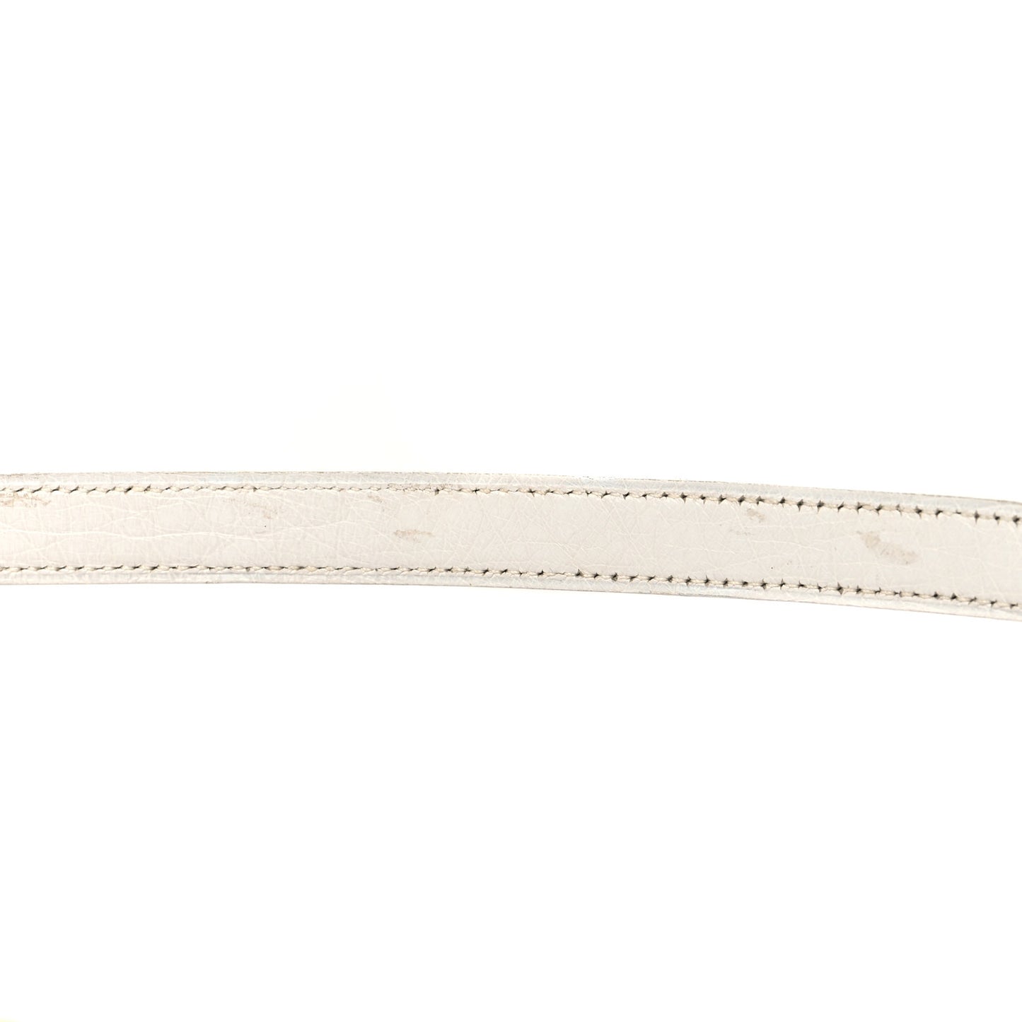 Ostrich Kelly Shoulder Strap White