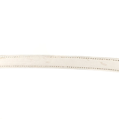 Hermes Ostrich Kelly Shoulder Strap White 5 of 5