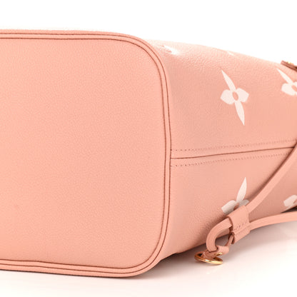 Louis Vuitton Empreinte Monogram Giant Neverfull MM Trianon Pink Cream 9 of 10