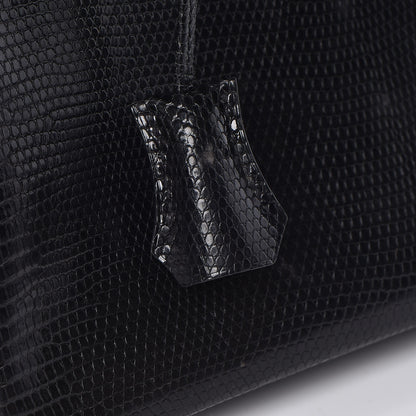 Hermes Lizard Birkin 25 Black 40 of 50