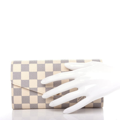 Louis Vuitton Damier Azur Sarah Wallet NM 2 of 6