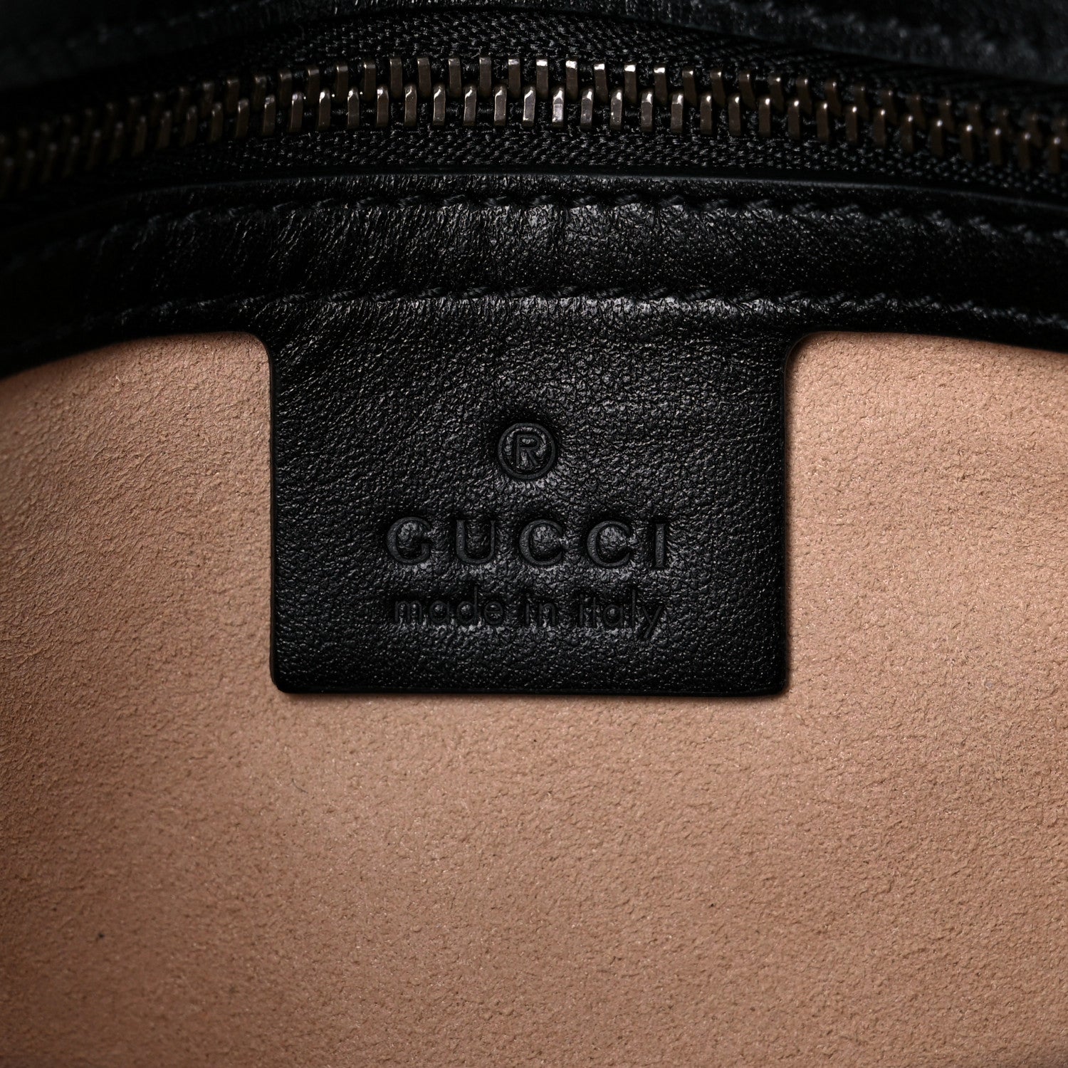 Gucci Calfskin Matelasse Small GG Marmont Shoulder Bag Black 6 of 10