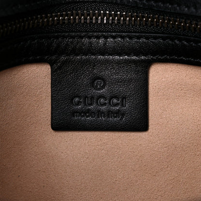 Gucci Calfskin Matelasse Small GG Marmont Shoulder Bag Black 6 of 10