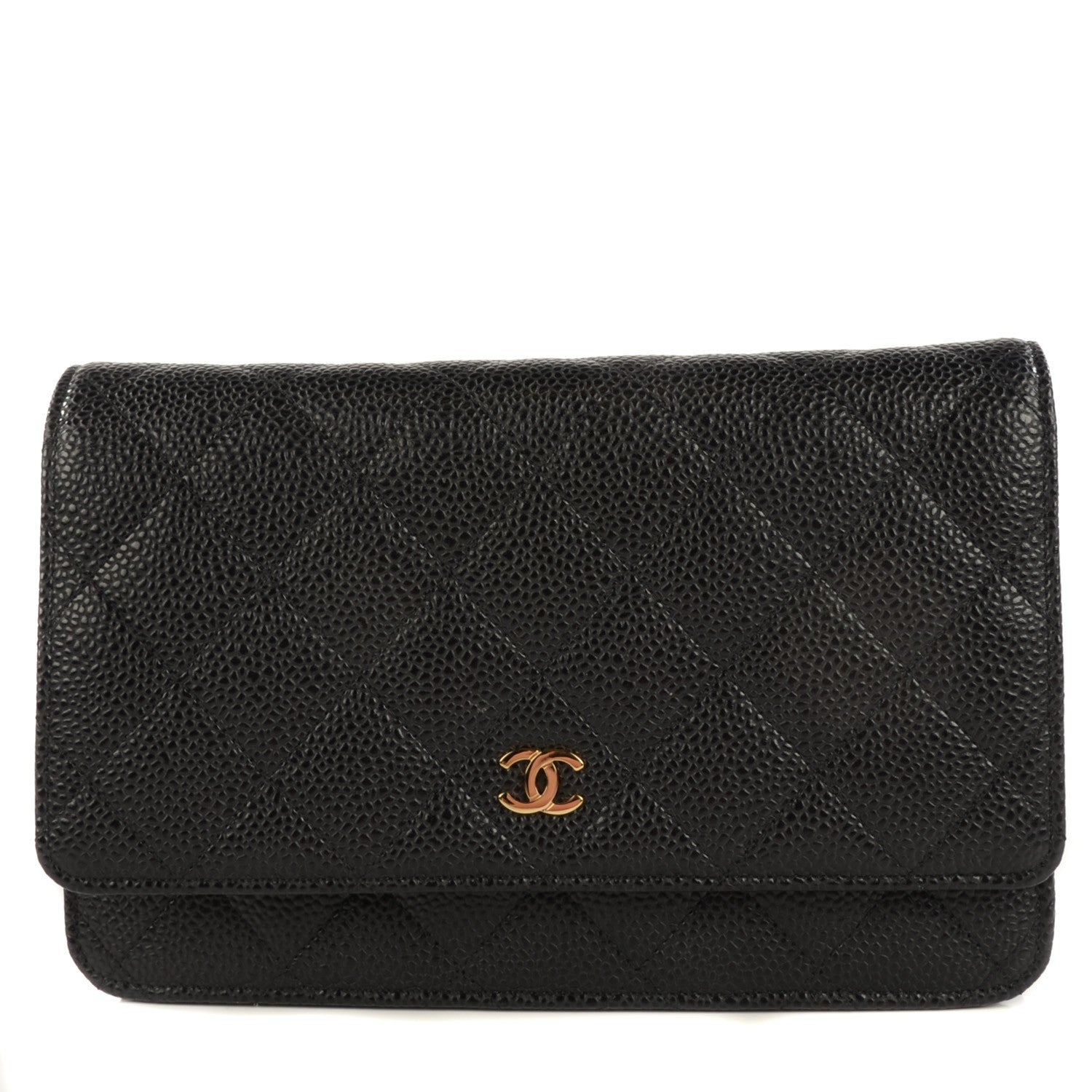 Chanel Caviar Quilted Wallet On Chain WOC Black 1 of 8