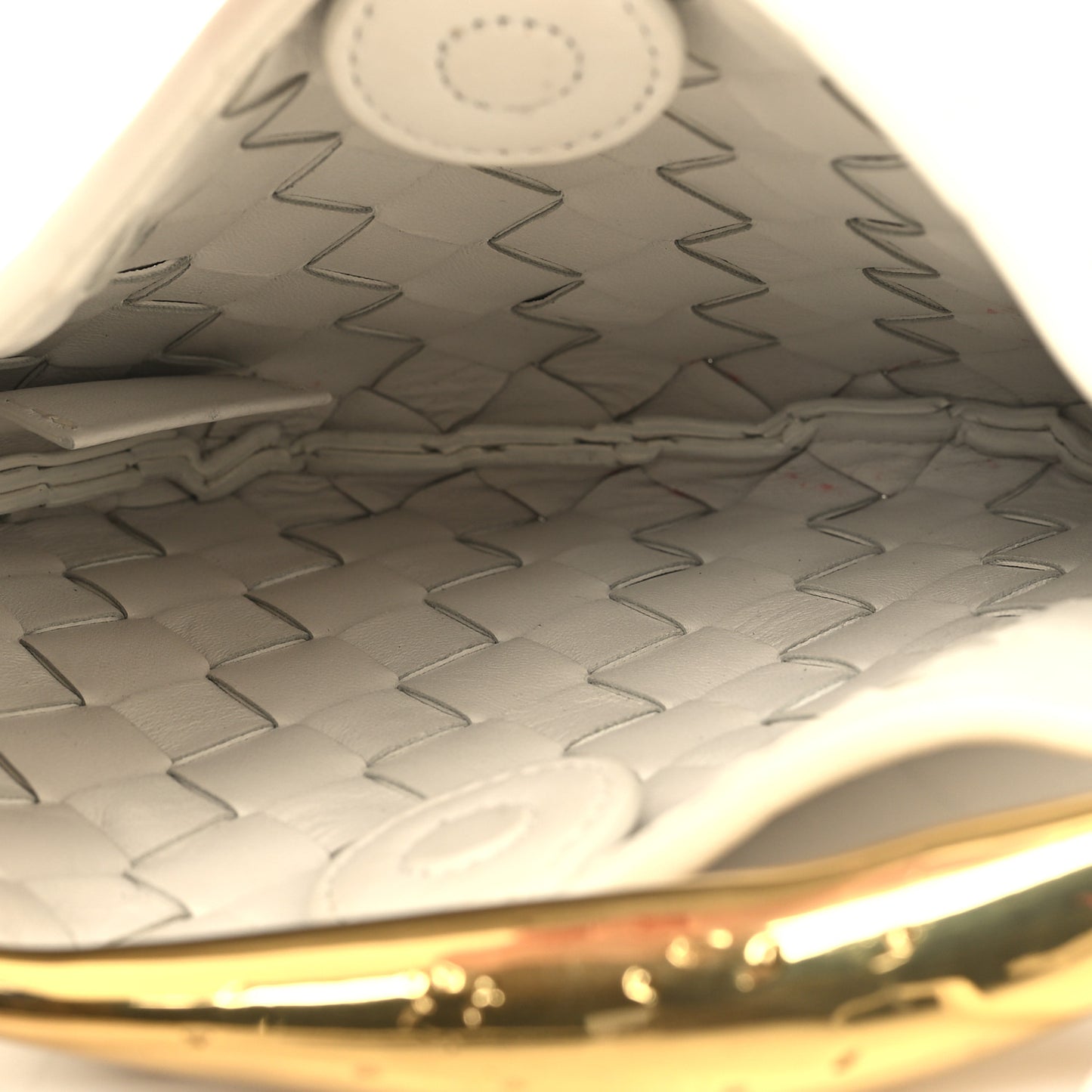 Nappa Intrecciato Mini Sardine Bag Chalk