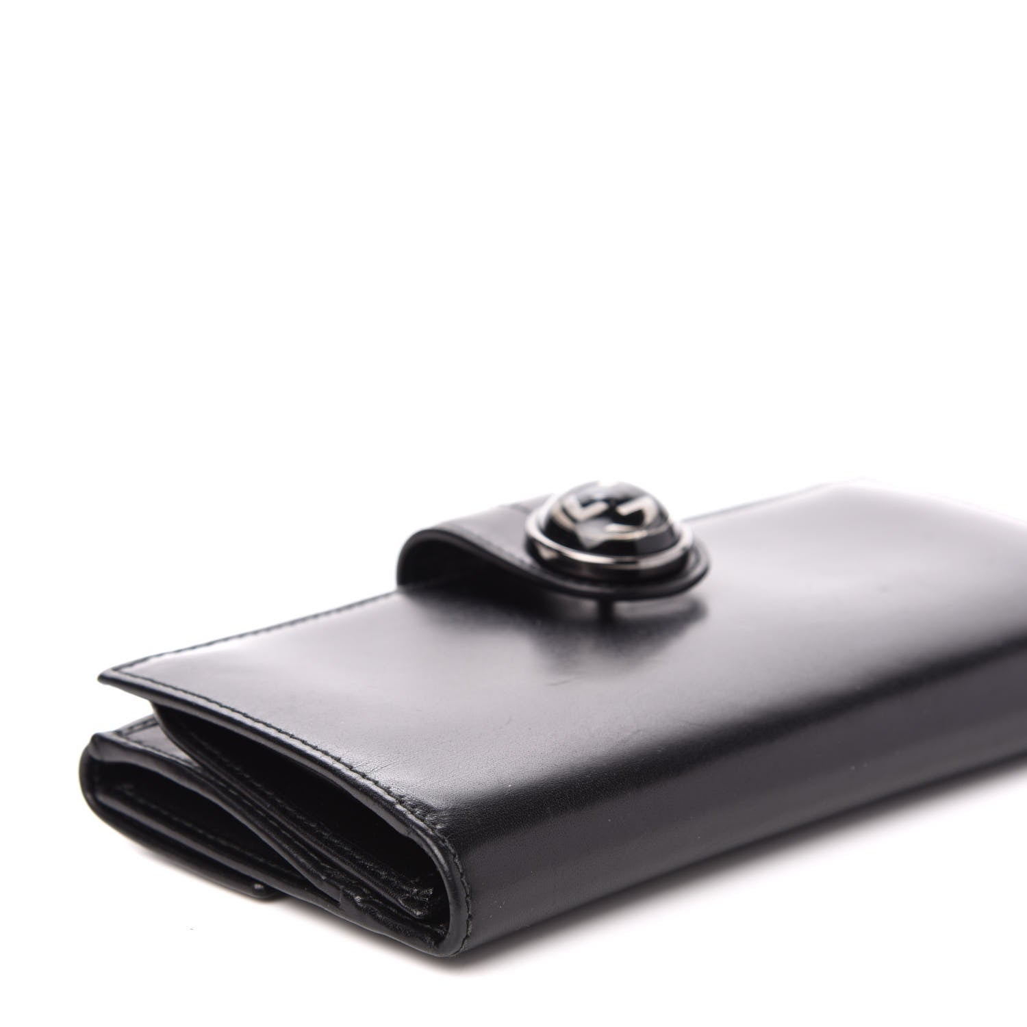 Gucci Calfskin GG Continental Wallet Black 8 of 10