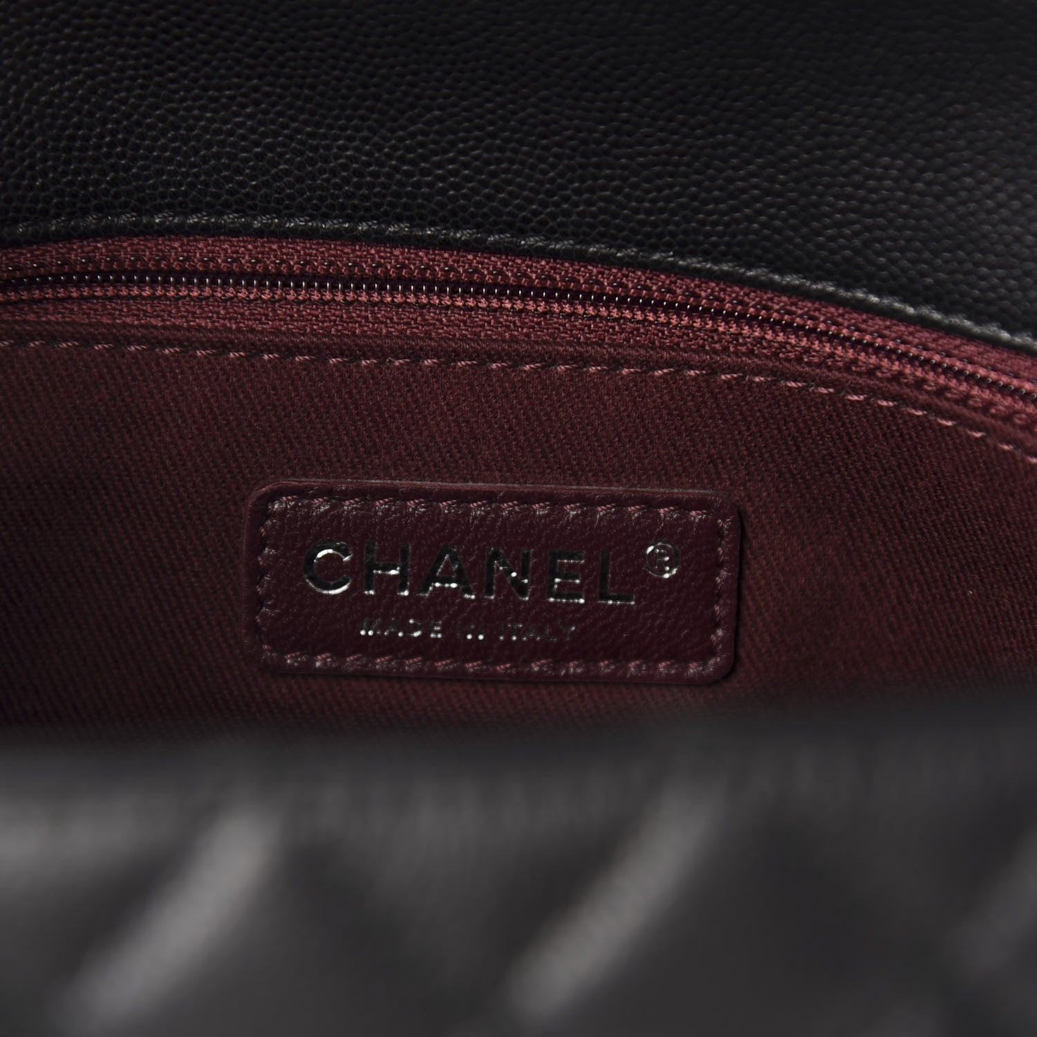 Chanel Caviar Quilted Small Coco Handle Flap Black 10 of 12