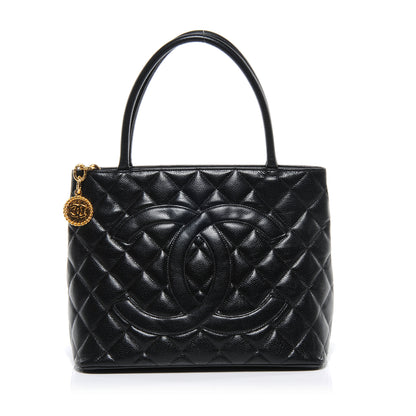 Chanel Caviar Quilted Medallion Tote Black 1 of 7