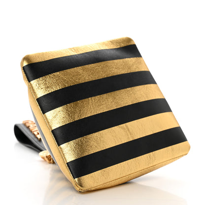 Chanel Metallic Lambskin CC Kheops Pyramid Bag Gold Black 5 of 9
