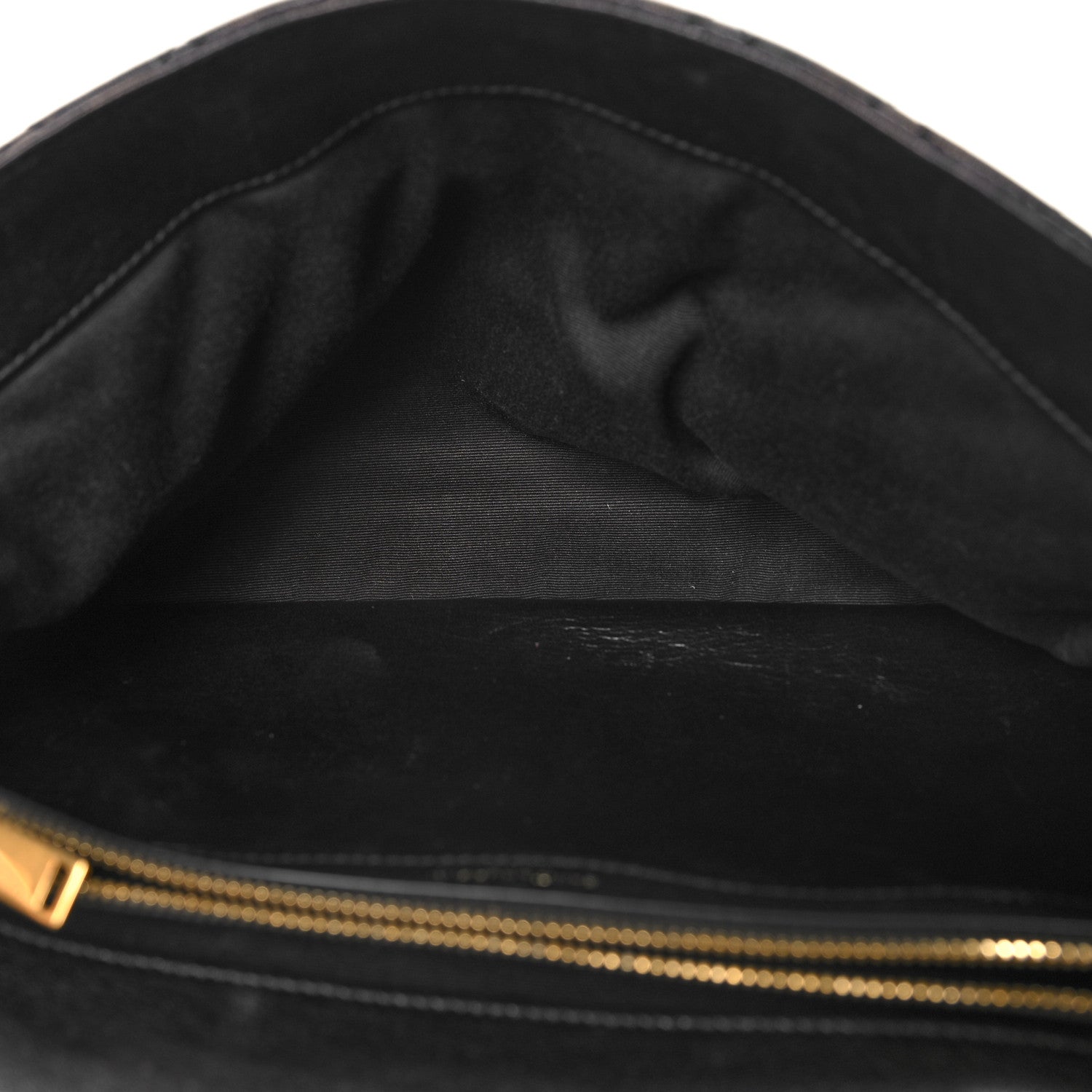 Saint Laurent Goatskin Mixed Matelasse Triquilt Large Monogram Satchel Black 5 of 12