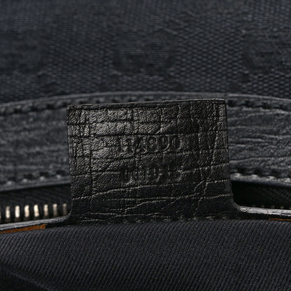 Gucci Monogram Horsebit Hobo Black 7 of 11