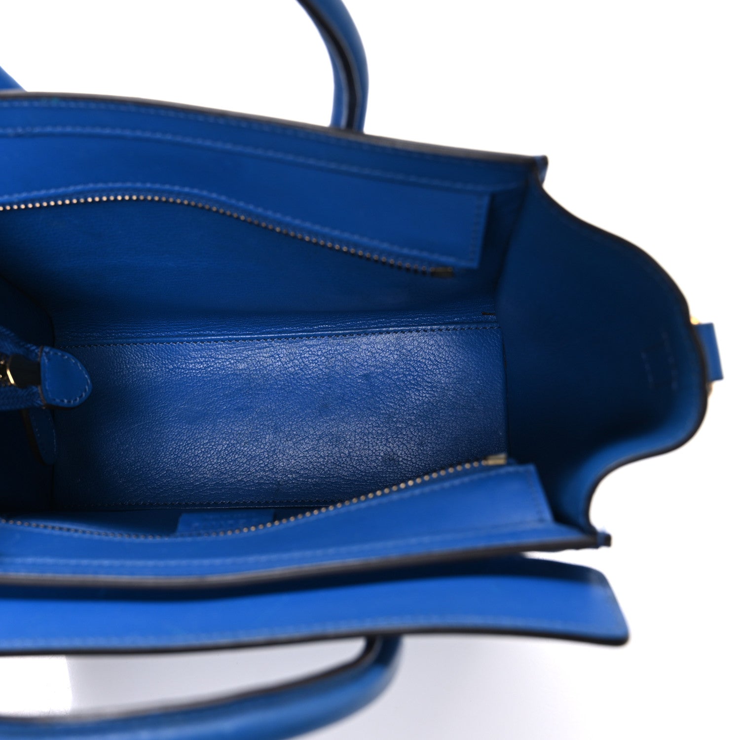 Celine Smooth Calfskin Nano Luggage Royal Blue 5 of 11