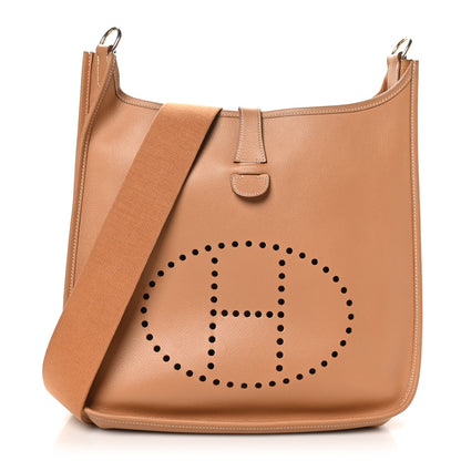Hermes Courchevel Evelyne GM Tabac Camel 1 of 10