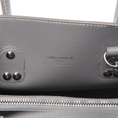 Saint Laurent Grained Calfskin Topstich Baby Sac De Jour Fog 6 of 15