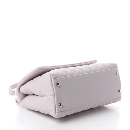 Chanel Caviar Quilted Small Coco Handle Flap Lilas Lilac 3 of 9