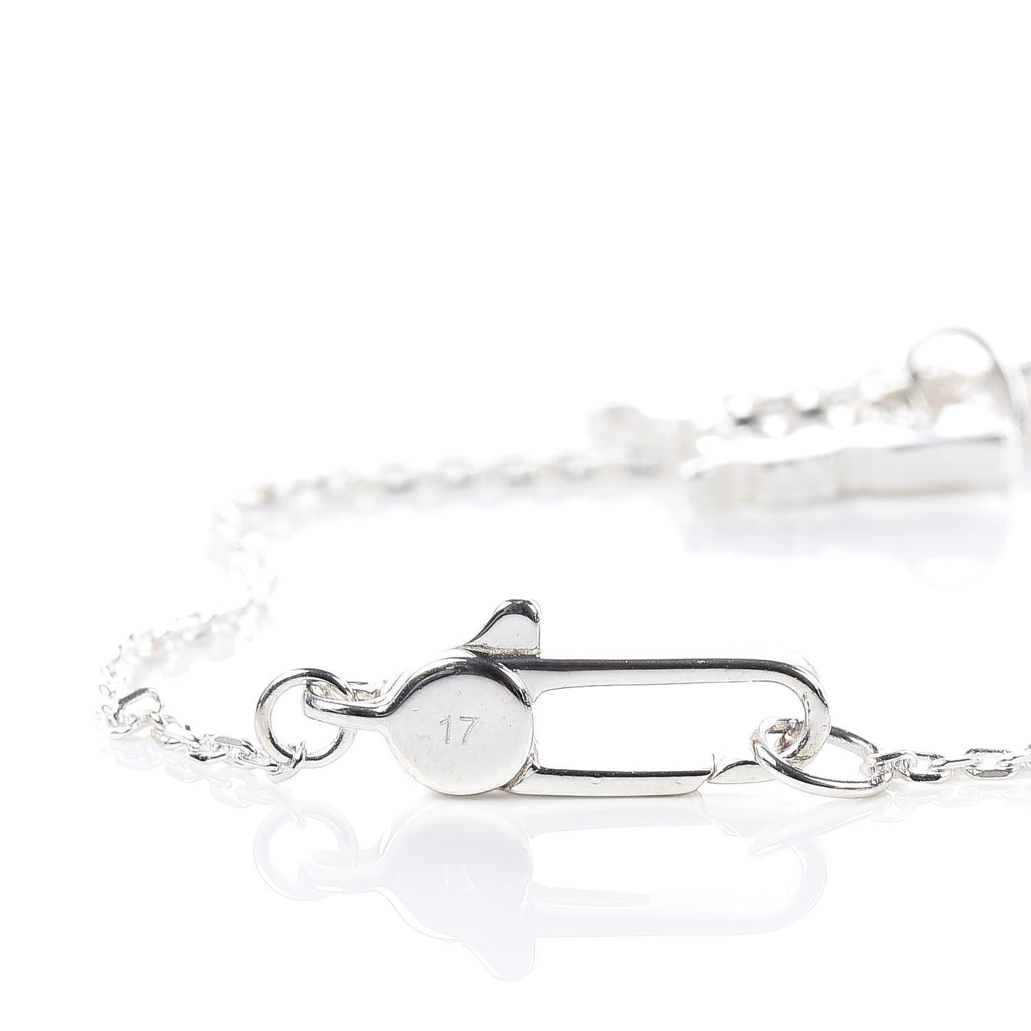 Sterling Silver Trademark Heart Butterfly Bracelet