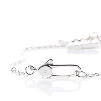 Gucci Sterling Silver Trademark Heart Butterfly Bracelet 4 of 5