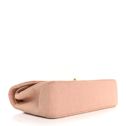 Chanel Canvas Quilted Small Double Flap Light Pink 4 of 16