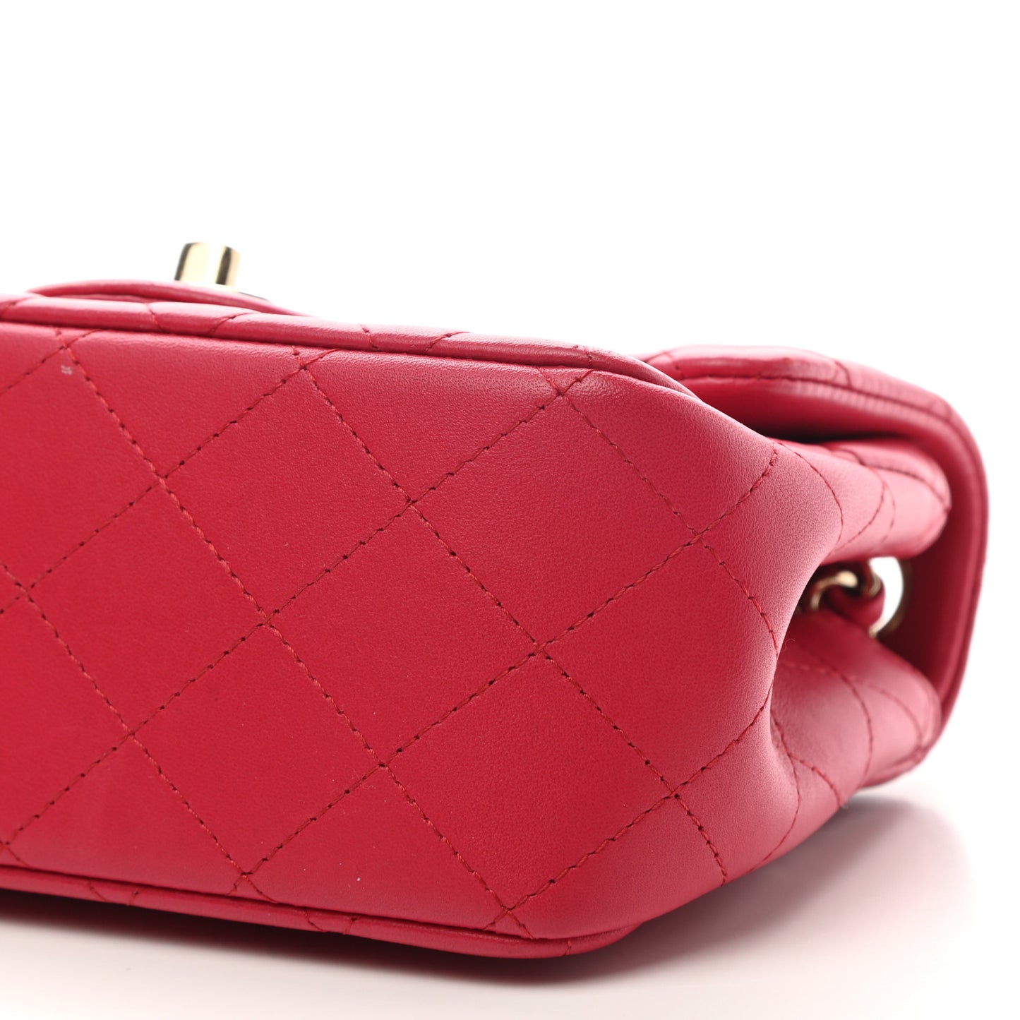 Lambskin Quilted Mini Square Flap Pink