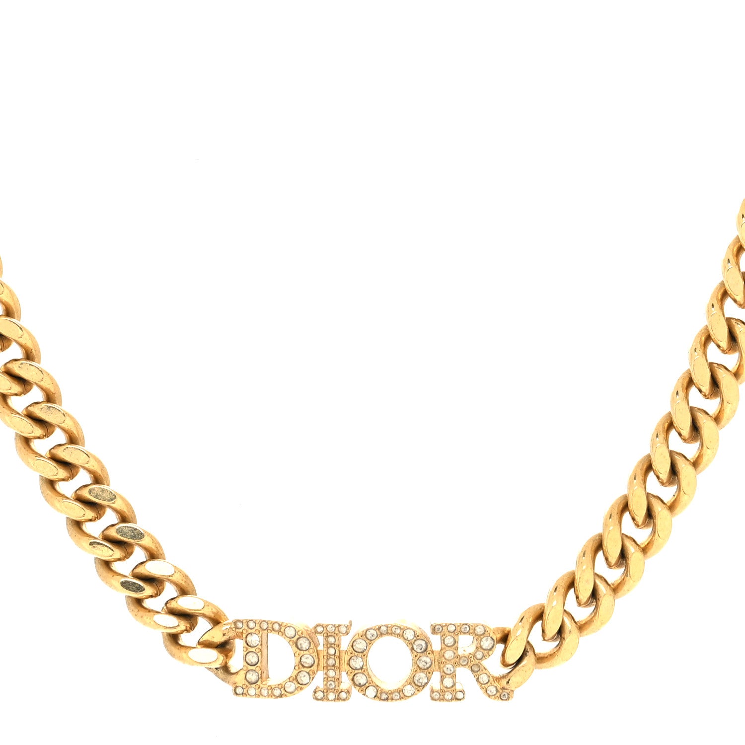 Christian Dior Metal Crystal Dio(r)evolution Choker Gold 1 of 5